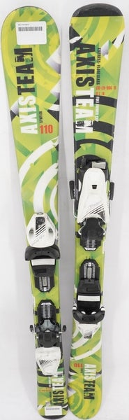 Axis Team Synflex Kids Skis with Bindings - 110 cm Used