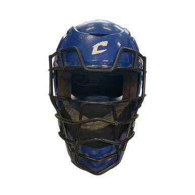 Used Champro AIRTECH Batting Helmet w/Mask Royal Blue MD 11859-S000024925