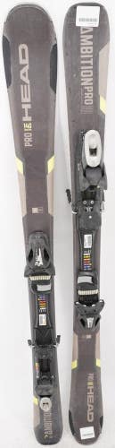 Head Ambition Pro Adult Skis with Bindings - 140 cm Used