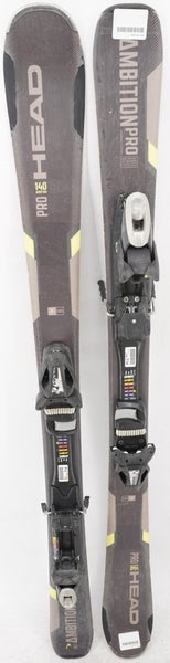 Head Ambition Pro Adult Skis with Bindings - 140 cm Used