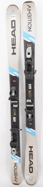 Head Ambition Pro Adult Skis with Bindings - 160 cm Used