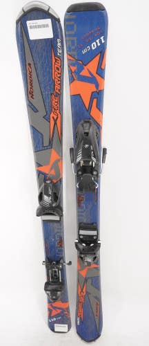 Nordica Fire Arrow Team Kids Skis with Bindings - 110 cm Used
