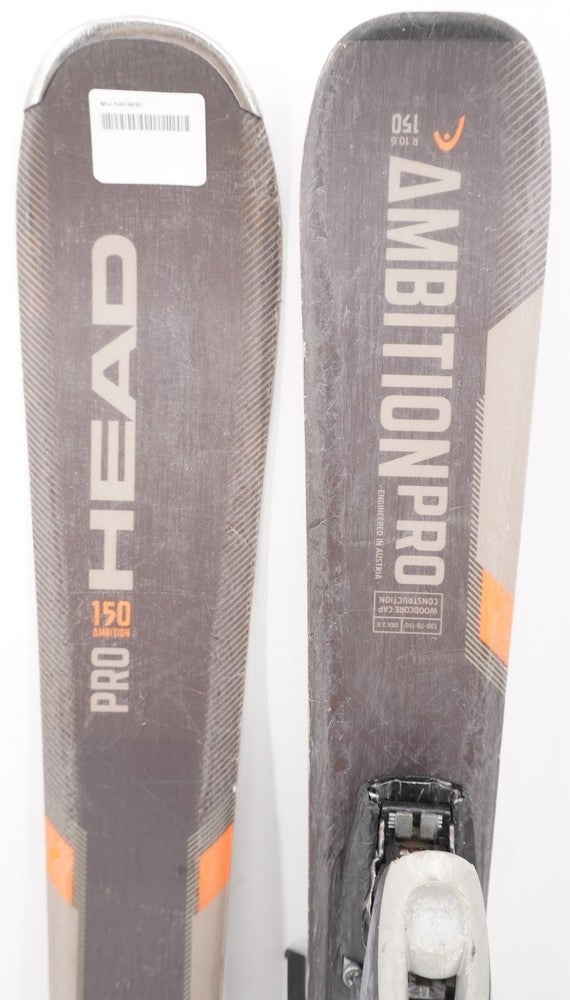 Head Big Easy Adult Skis with Bindings - 150 cm Used