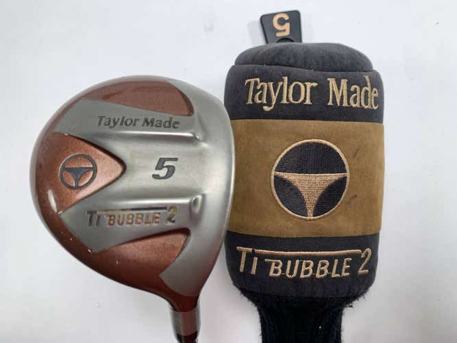 TaylorMade Ti Bubble 2 5 Fairway Wood 18* Bubble 2 90g Stiff Graphite Mens RH HC