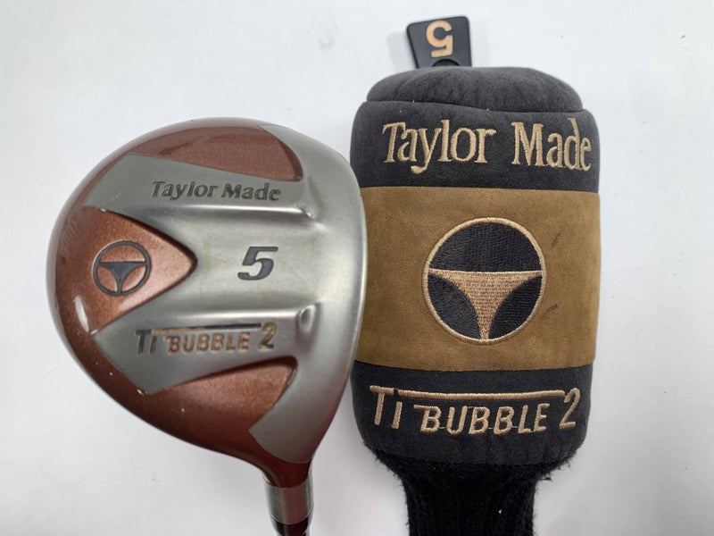 TaylorMade Ti Bubble 2 5 Fairway Wood 18* Bubble 2 90g Stiff Graphite Mens RH HC