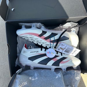 White Kids 5.5Y (Big Kids / Youth) Adidas Predator Elite FG Cleats (New)