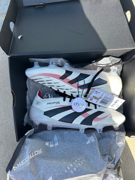 White Kids 5.5Y (Big Kids / Youth) Adidas Predator Elite FG Cleats (New)