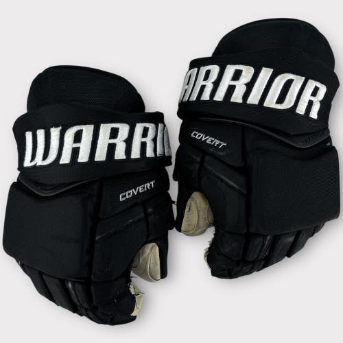 Pro Stock Used 14" Warrior Covert Adirondack Thunder Hockey Gloves