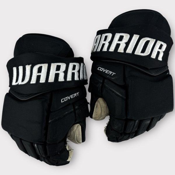 Pro Stock Used 14" Warrior Covert Adirondack Thunder Hockey Gloves