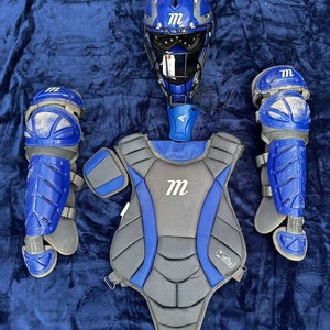 Blue Intermediate Marucci M-Catch Catcher's Set (Used)
