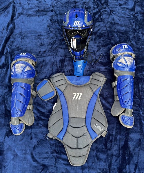 Blue Intermediate Marucci M-Catch Catcher's Set (Used)