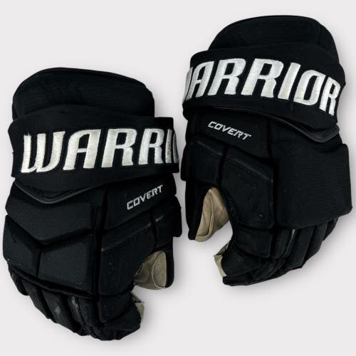 Pro Stock Used 14" Warrior Covert Adirondack Thunder Hockey Gloves