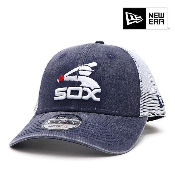 Chicago White Sox New Era 9FORTY Mesh Cooperstown Collection Strapback Hat