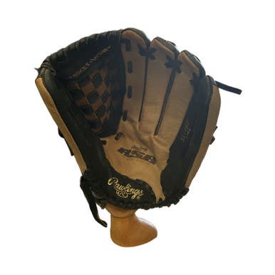 Used Rawlings RSB RH Throw Fastpitch Gloves Tan And Black 14" 11859-S000024880