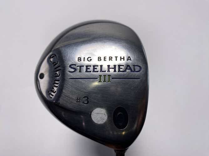 Callaway Steelhead III 3 Fairway Wood 15* System III Firm Graphite Mens RH
