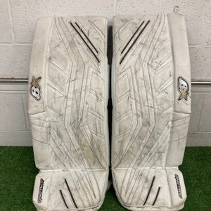 White 29"+1 Senior Brian's G-Netik X5 Goalie Leg Pads (Used)