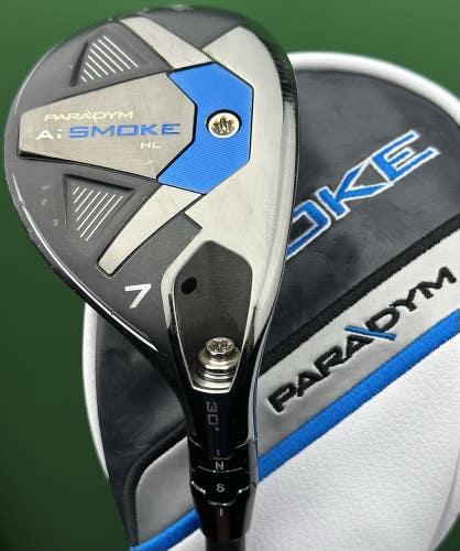 Callaway Paradym Ai Smoke Rescue 7-Hybrid 7H 30* Regular Cypher Sixty w/ Cover