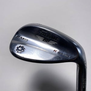 Titleist Vokey SM6 Tour Chrome Lob Wedge LW 58* 12 Bounce K-Grind Wedge Mens RH