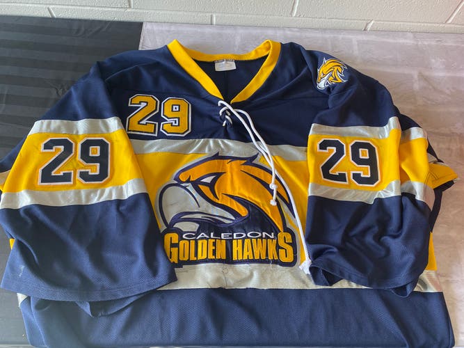 Caledon Golden Hawks goalie jersey #29