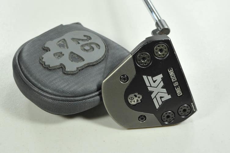 LEFT HANDED PXG Battle Ready One and Done 34" Putter Steel with Cover  # 201663