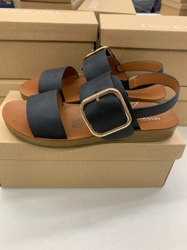 Los Cabos Doto Black Sandal Women's EU 38 39 42 Brown Tan Ankle Strap