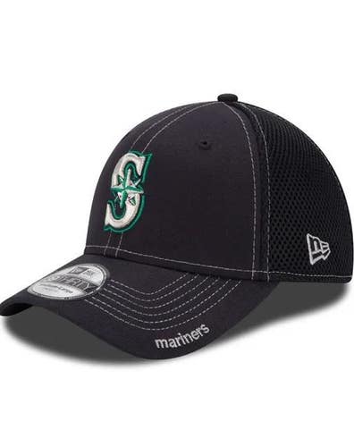 Seattle Mariners New Era MLB Neo 39THIRTY Stretch Fit Flex Mesh Cap Hat