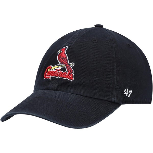 2025 St. Louis Cardinals  Black 47 Clean Up Adjustable Dad hat