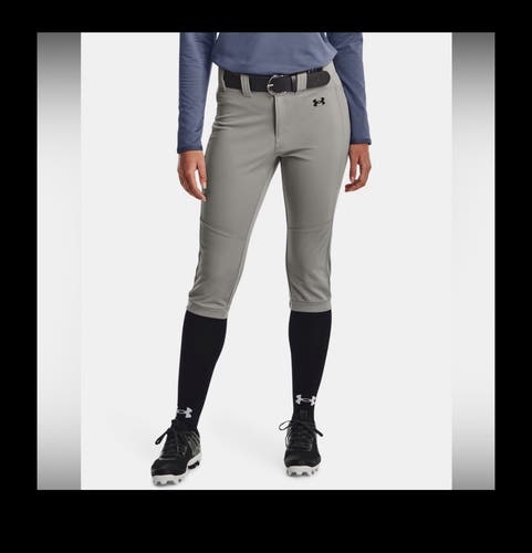 Gray Women's Small Adult Under Armour Game Pants (New)