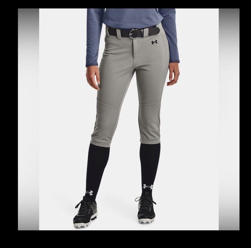 Gray Women's Medium Adult Under Armour Game Pants (New)