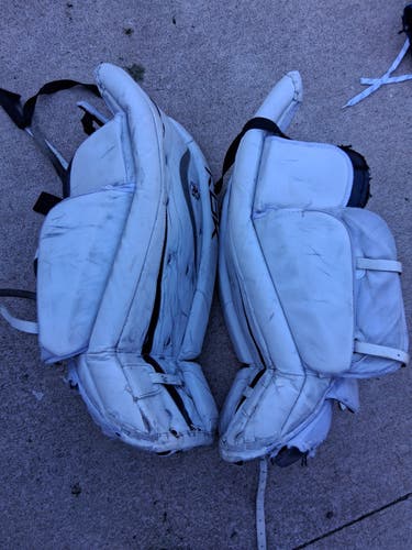 Hockey goalie and player gear bundle of 4 used retro items