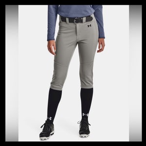 Gray Women's Large Adult Under Armour Game Pants (New)