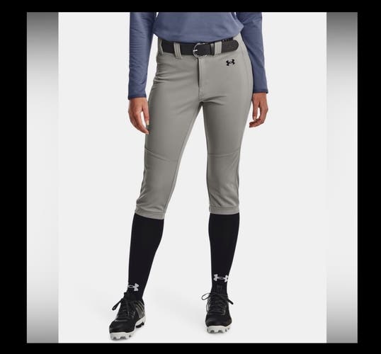 Gray Women's Large Adult Under Armour Game Pants (New)