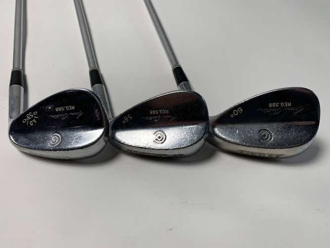 Cleveland 588 Chrome Wedge Set 53* 56* 60* Wedge Steel Mens RH
