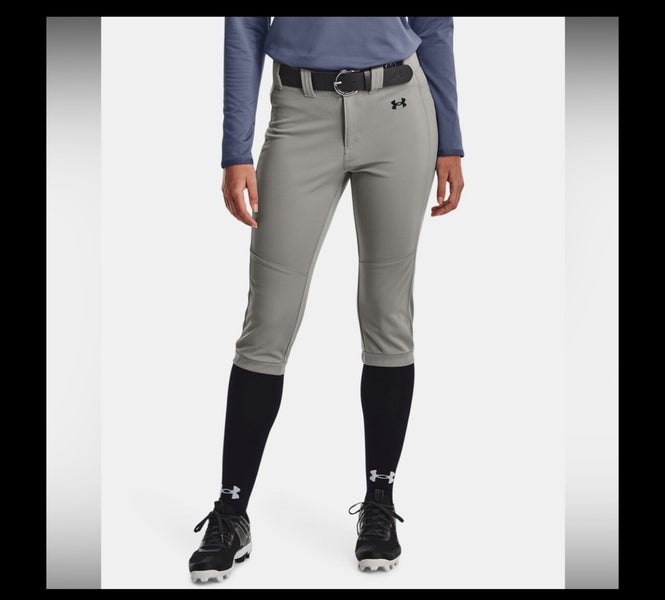 Gray Women's X-Large Adult Under Armour Game Pants (New)