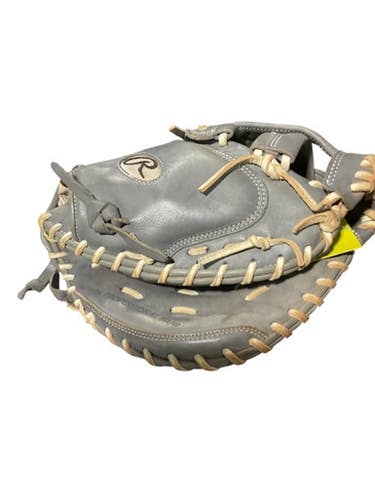 Used Rawlings CG ELITE CATCHERS MITT BB/SB Catchers RH Throw Grey 33" 11834-S000039777