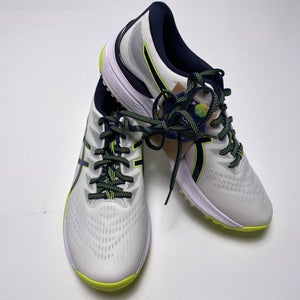 Asics Gel-Kayano Ace 2 Golf Shoes White Navy Lime Men's SZ 10 (1111A209)