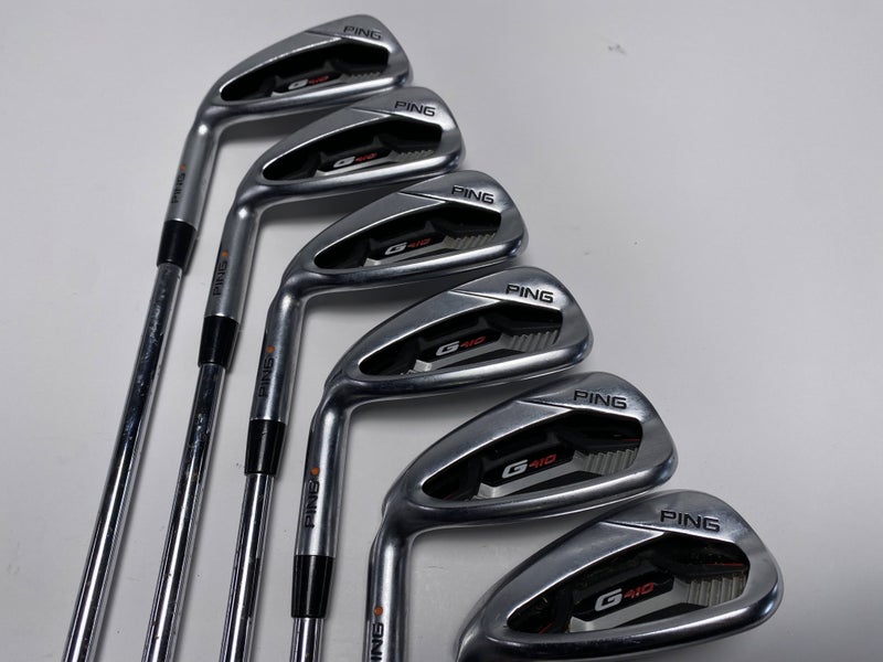Ping G410 Iron Set 6-PW+SW Orange Dot 2* Flat CFS Distance Regular LH -2''