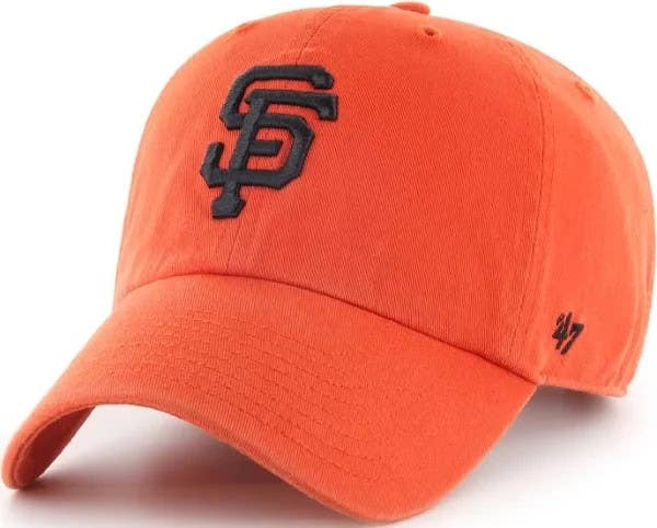 San Francisco Giants 47 Brand Orange Adjustable Clean Up 'Dad Cap"