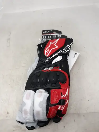 Alpinestars SP-8 V3 Gloves Large Black/White/Bright Red 3558321