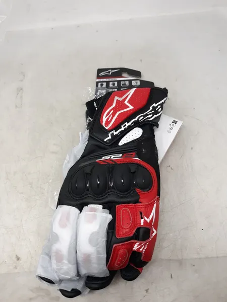 Alpinestars SP-8 V3 Gloves Large Black/White/Bright Red 3558321