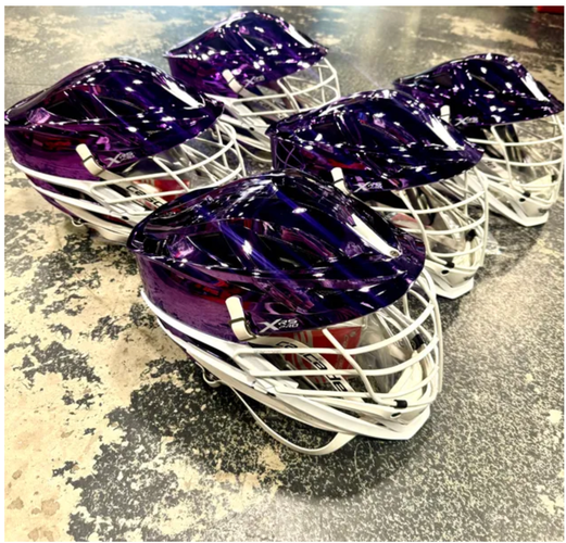 NEW Cascade XRS Pro Chrome Purple Helmet