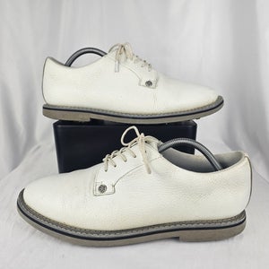 G/FORE G Fore Gallivanter Spikeless Golf Shoes White Leather Oxford Mens 10