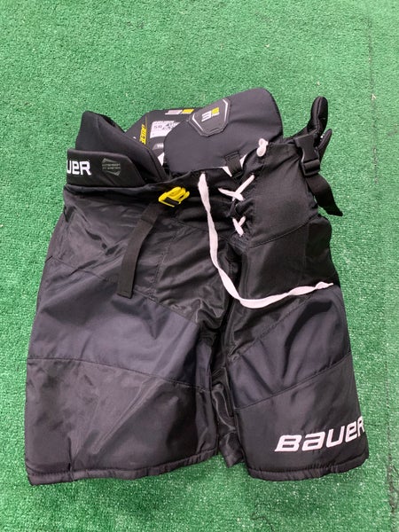 Black Senior Large Bauer Supreme 3S Pro Hockey Pants (Used)