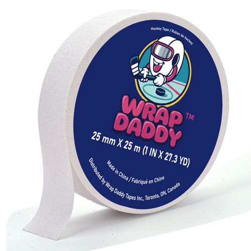 NEW White Hockey Tape – WRAP DADDY DURATHIN-X™ - 12 ROLLS/
