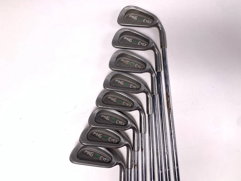 Ping Eye 2 Iron Set 3-PW+SW Green Dot 2* Up Karsten KT-Shaft Mens RH- No 6i