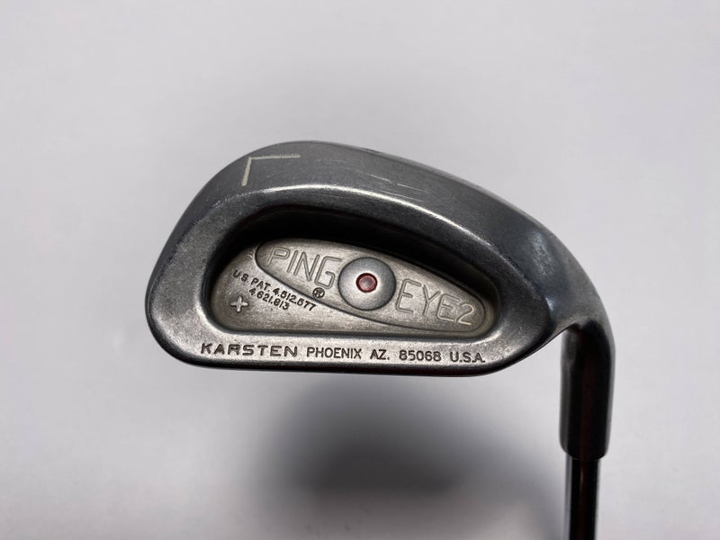 Ping Eye 2 + Lob Wedge LW Red Dot 1* Flat KT-Shaft Stiff Steel Mens RH