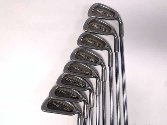 Ping Eye 2 + Iron Set 4-PW+SW Black Dot Karsten Regular Steel Mens RH
