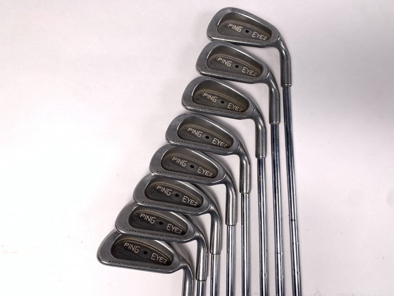 Ping Eye 2 + Iron Set 4-PW+SW Black Dot Karsten Regular Steel Mens RH