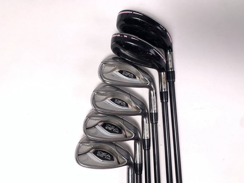 Adams Idea A12 OS Hybrid Iron Set 5H-6H 7-PW Idea Womens 50g Ladies RH
