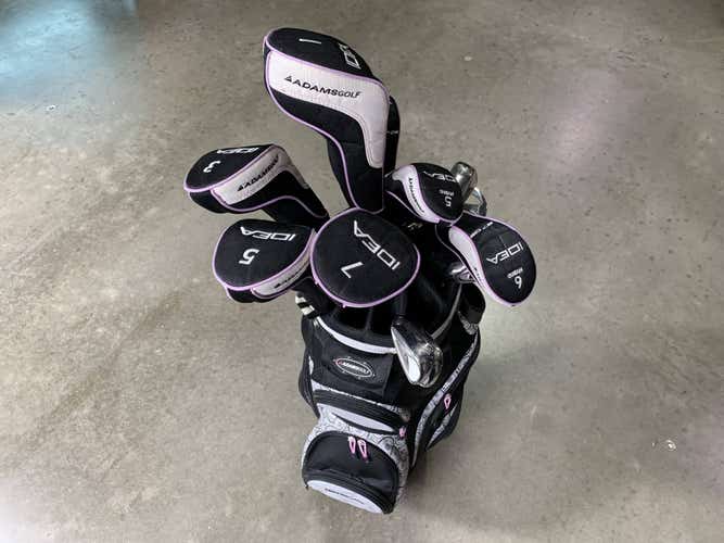 Adams Ladies Idea A7OS Club Set Driver 3W-7W 4H-6H 7-PW+SW Putter LH HC +Bag